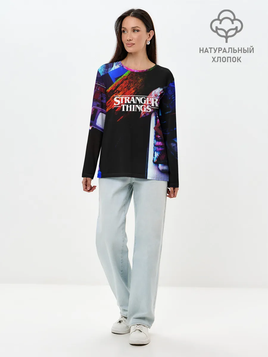Лонгслив женский. Хлопок / Очень странные дела