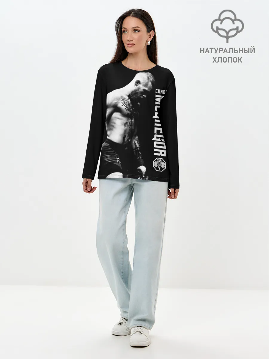 Лонгслив женский. Хлопок / Конор МакГрегор