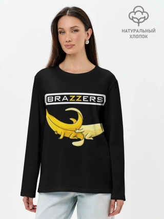 Лонгслив женский. Хлопок / Brazzers