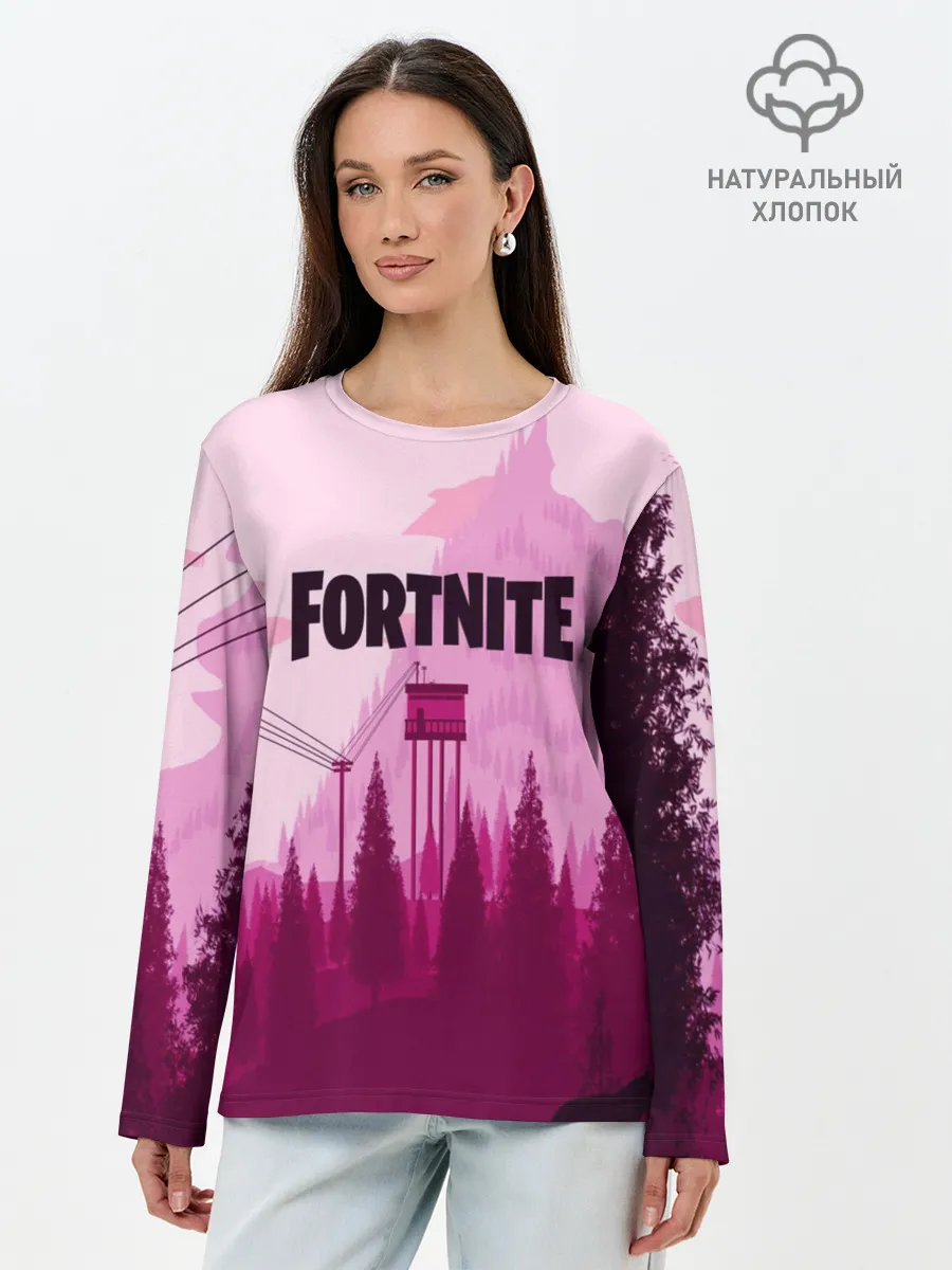 Лонгслив женский. Хлопок / FORTNITE
