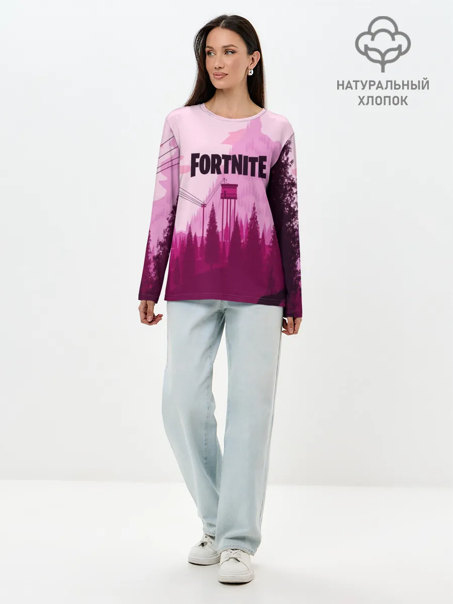 Лонгслив женский. Хлопок / FORTNITE