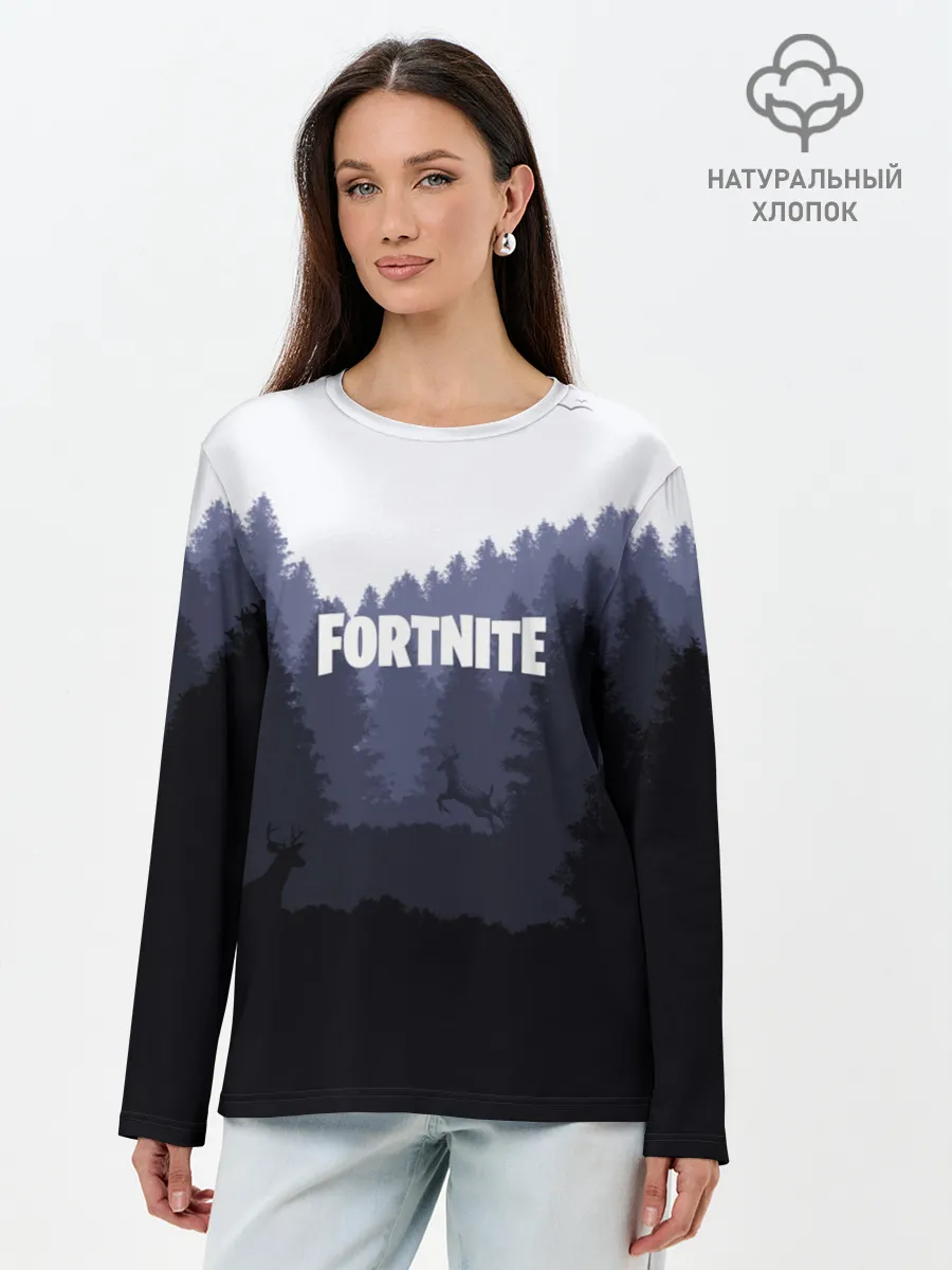 Лонгслив женский. Хлопок / FORTNITE