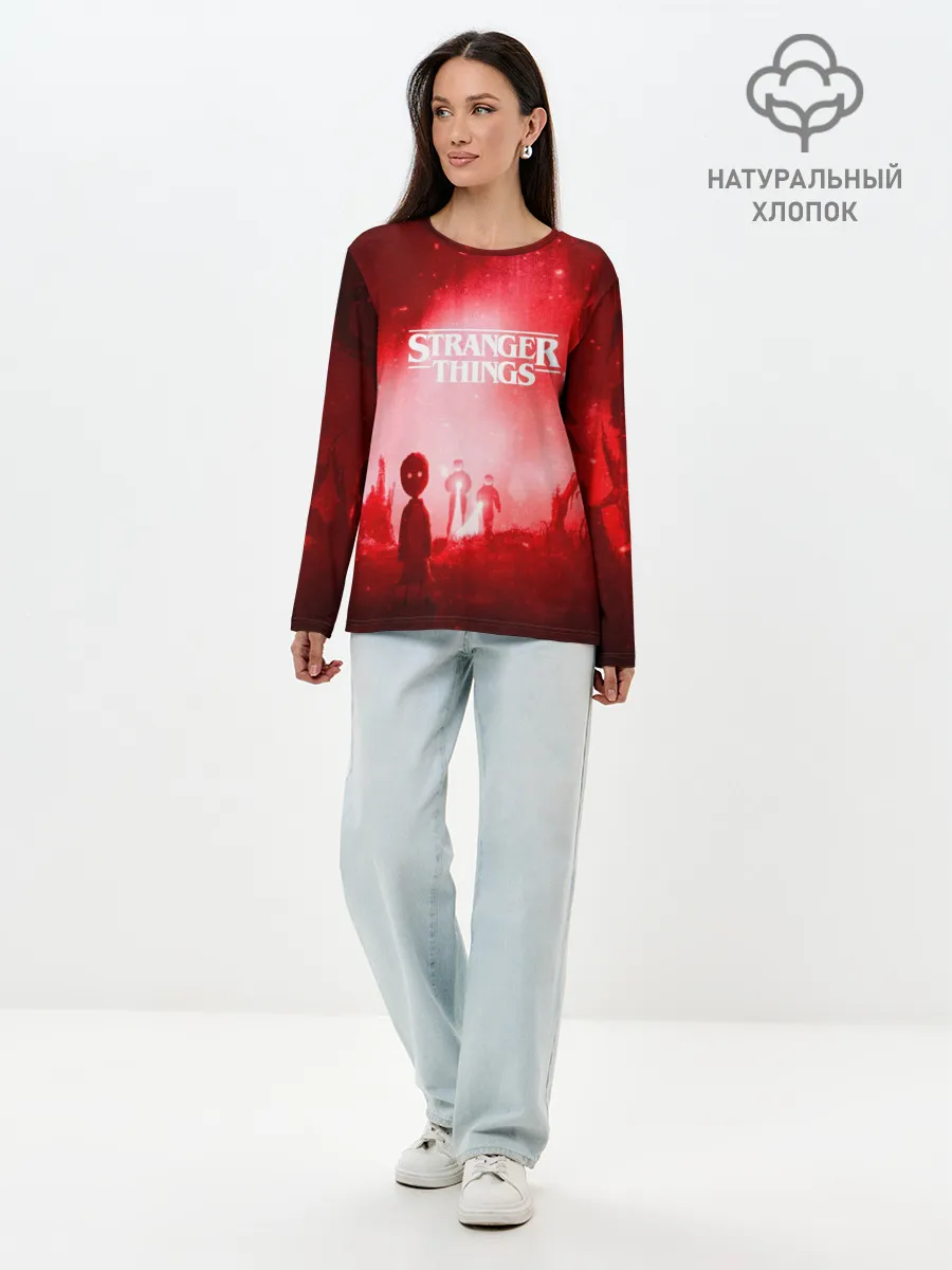 Лонгслив женский. Хлопок / Очень странные дела