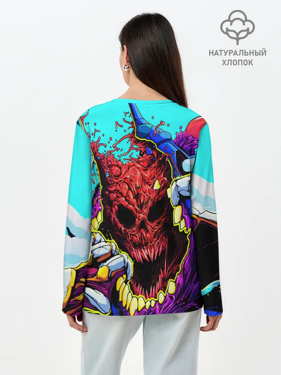 Лонгслив женский. Хлопок / HYPER BEAST