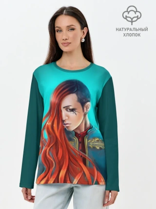 Лонгслив женский. Хлопок / G-Dragon