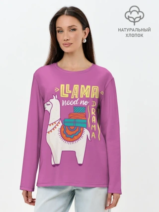 Лонгслив женский. Хлопок / Lama