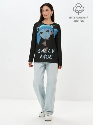 Лонгслив женский. Хлопок / Sally Face