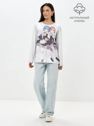 Лонгслив женский. Хлопок / Re Zero