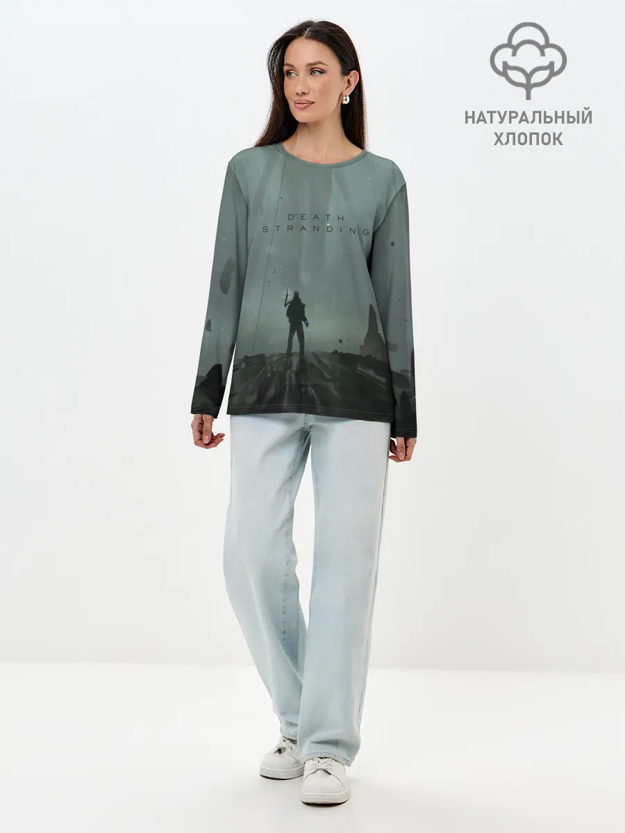 Лонгслив женский. Хлопок / Death Stranding