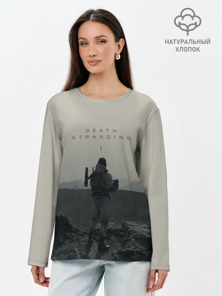 Лонгслив женский. Хлопок / Death Stranding