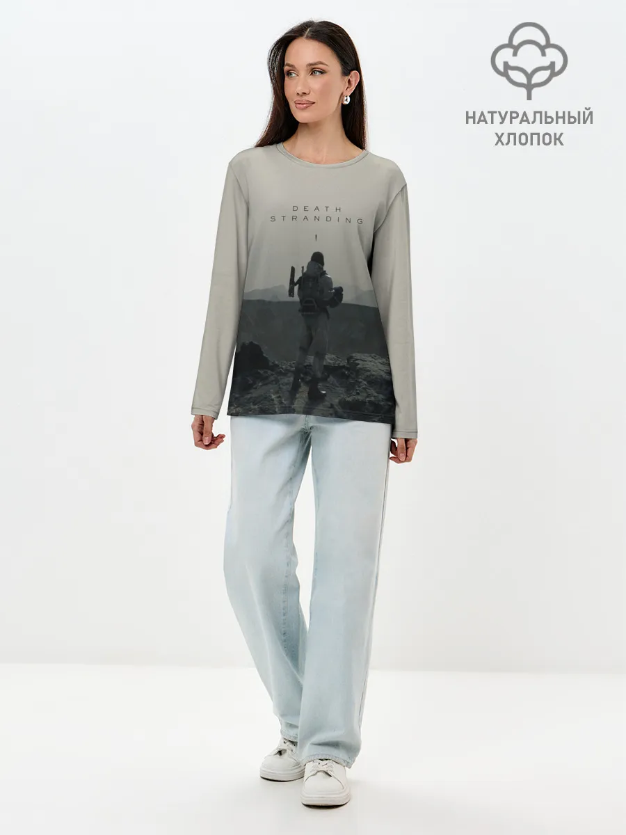 Лонгслив женский. Хлопок / Death Stranding