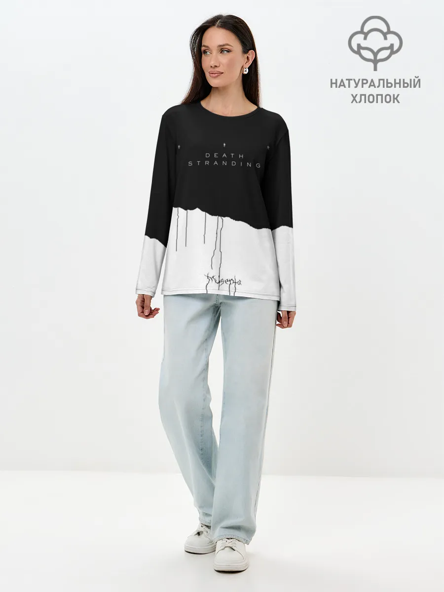 Лонгслив женский. Хлопок / Death Stranding