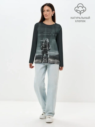 Лонгслив женский. Хлопок / Death Stranding
