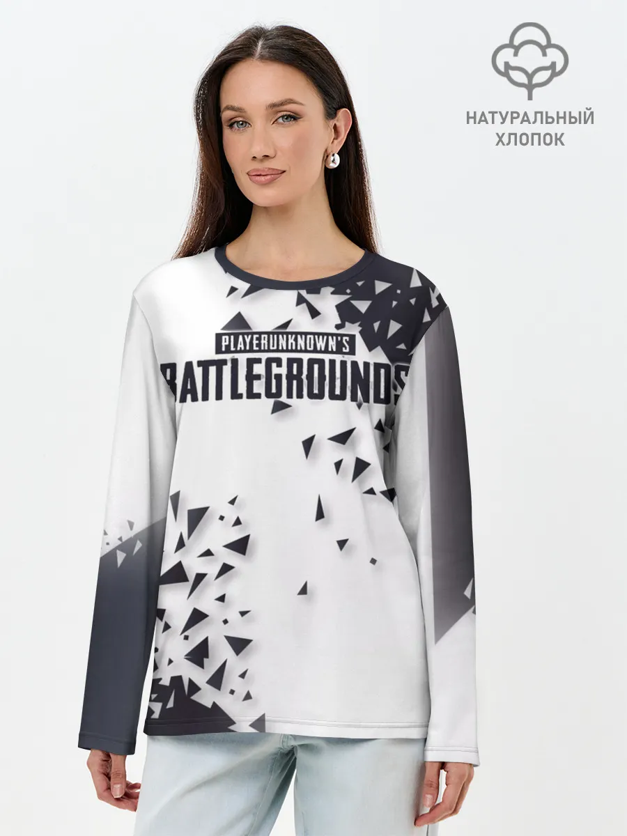 Лонгслив женский. Хлопок / PUBG Jacket Black