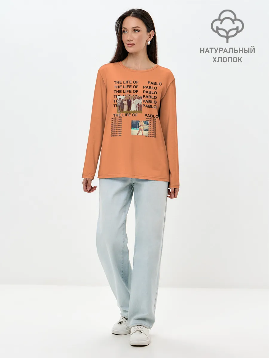 Лонгслив женский. Хлопок / Kanye West PABLO