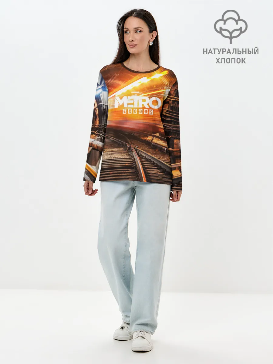 Лонгслив женский. Хлопок / metro exodus