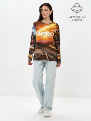 Лонгслив женский. Хлопок / metro exodus