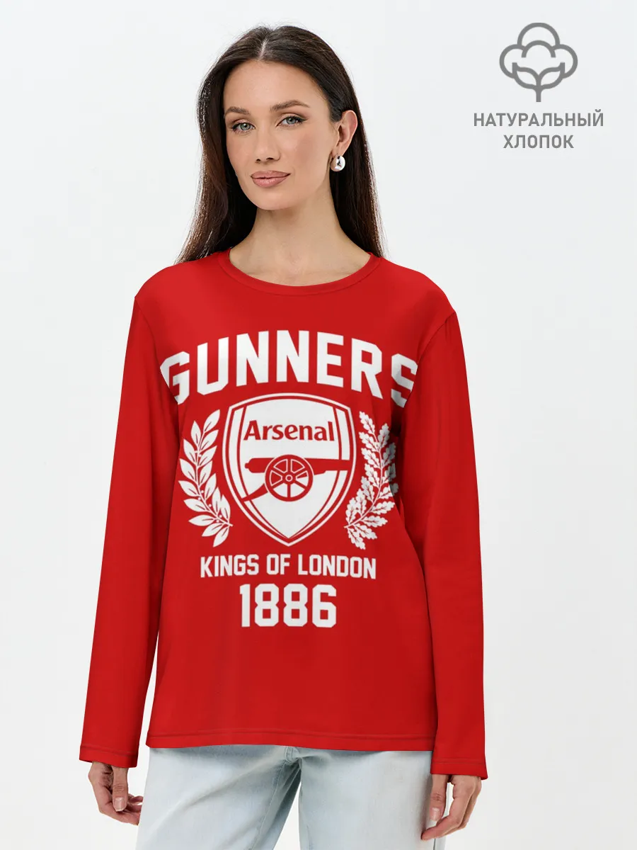 Лонгслив женский. Хлопок / Арсенал