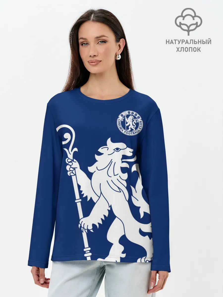Лонгслив женский. Хлопок / Челси