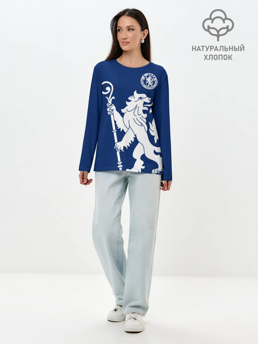 Лонгслив женский. Хлопок / Челси