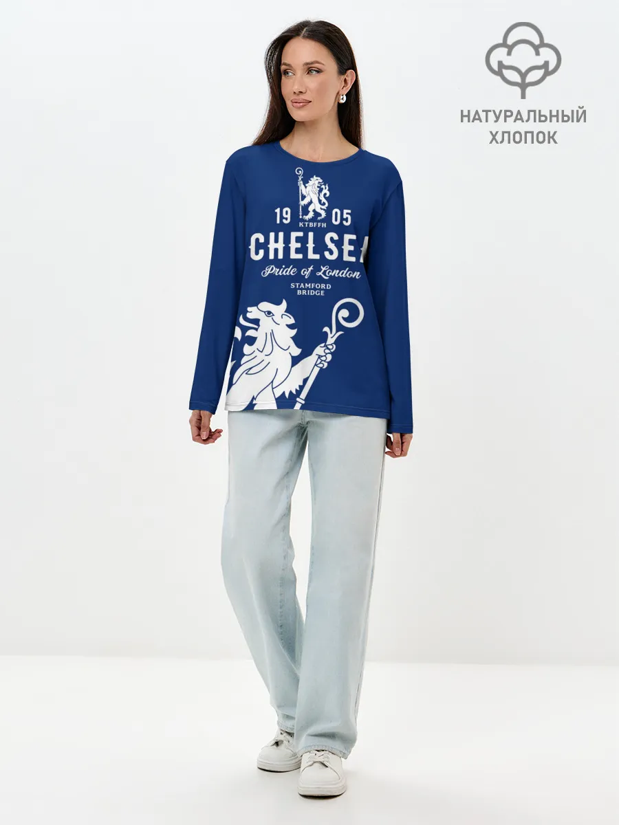 Лонгслив женский. Хлопок / Челси