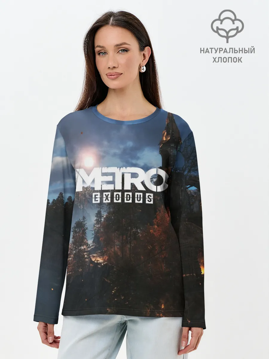Лонгслив женский. Хлопок / METRO EXODUS