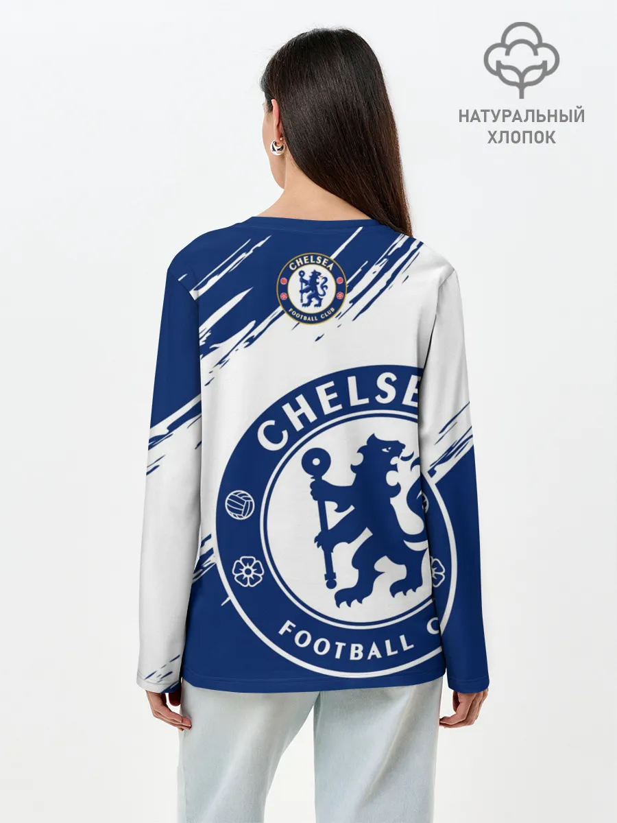 Лонгслив женский. Хлопок / Челси