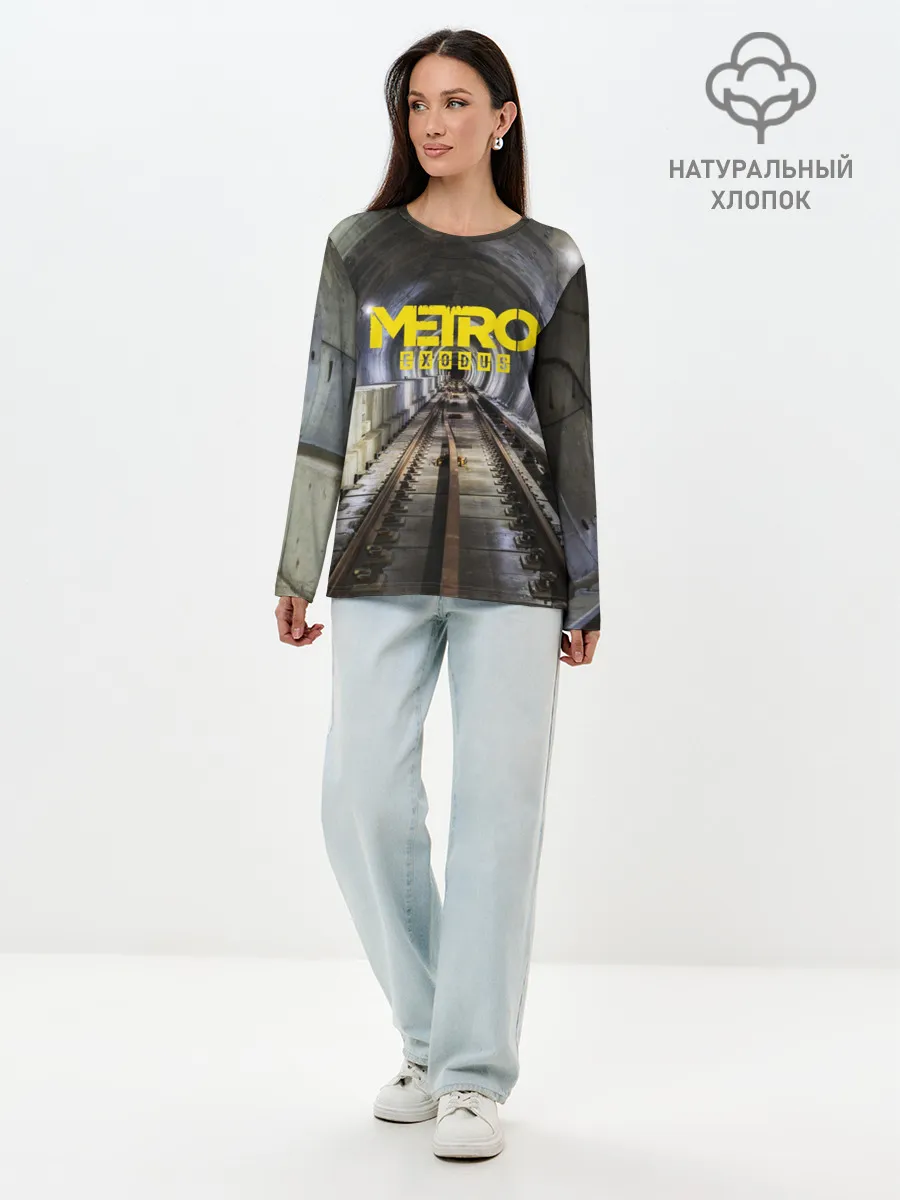 Лонгслив женский. Хлопок / METRO EXODUS