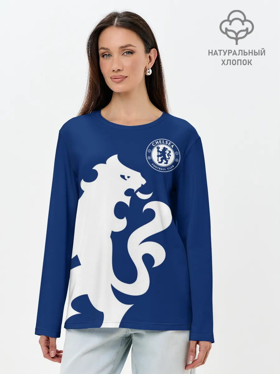 Лонгслив женский. Хлопок / Челси