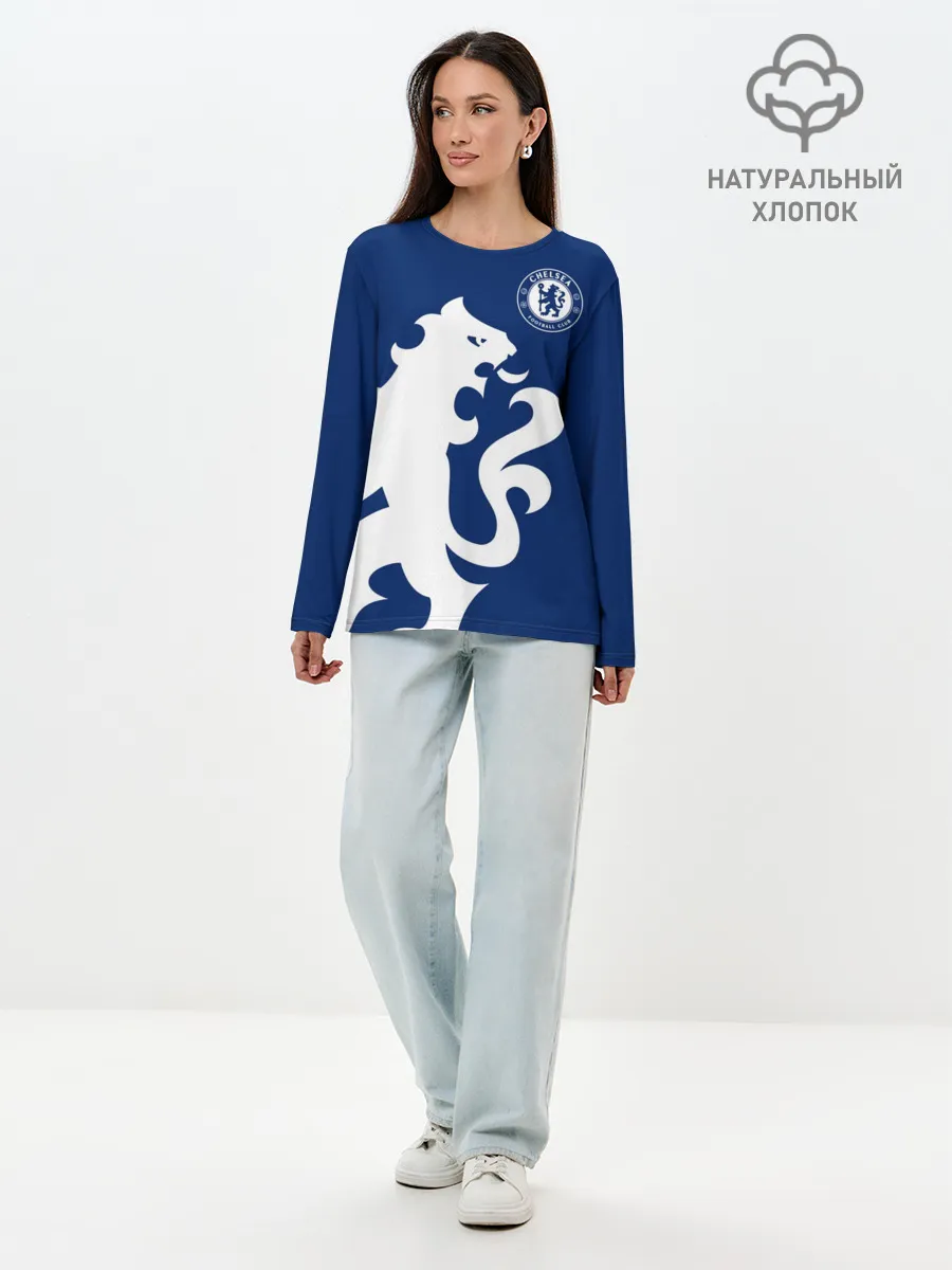 Лонгслив женский. Хлопок / Челси