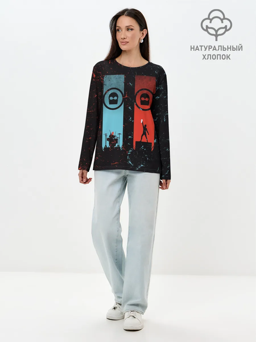 Лонгслив женский. Хлопок / Twenty One Pilots
