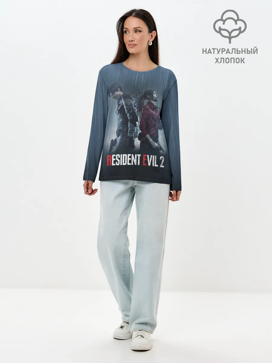Лонгслив женский. Хлопок / Resident Evil 2 Remake