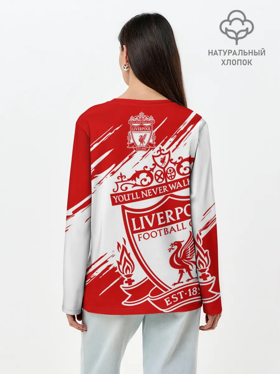 Лонгслив женский. Хлопок / Ливерпуль