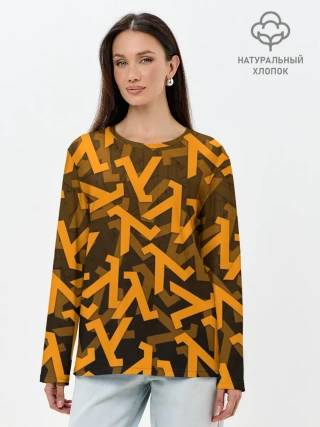 Лонгслив женский. Хлопок / HALF-LIFE