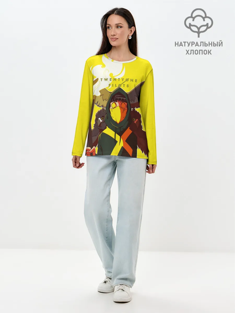 Лонгслив женский. Хлопок / Twenty one pilots