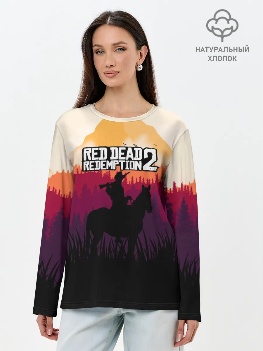 Лонгслив женский. Хлопок / Red Dead Redemption 2