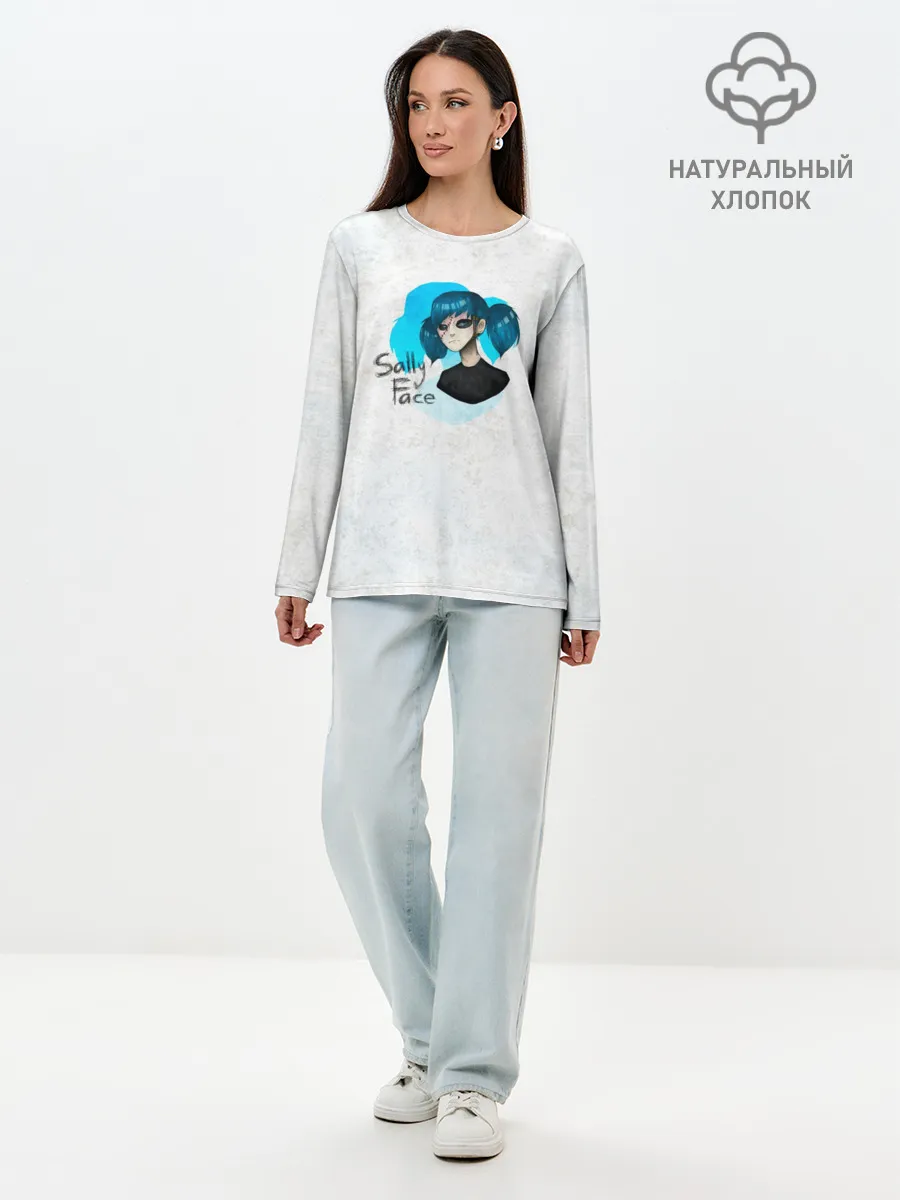 Лонгслив женский. Хлопок / Sally Face