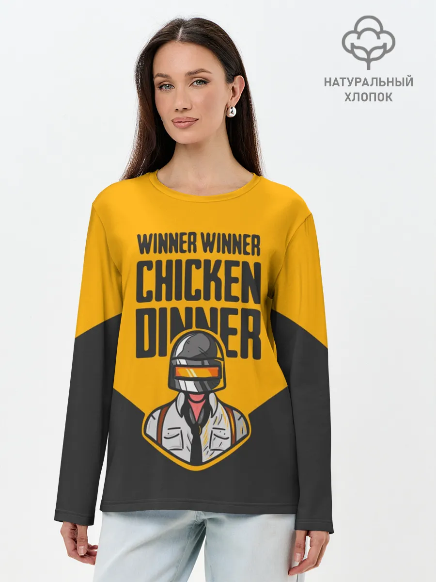 Лонгслив женский. Хлопок / PUBG