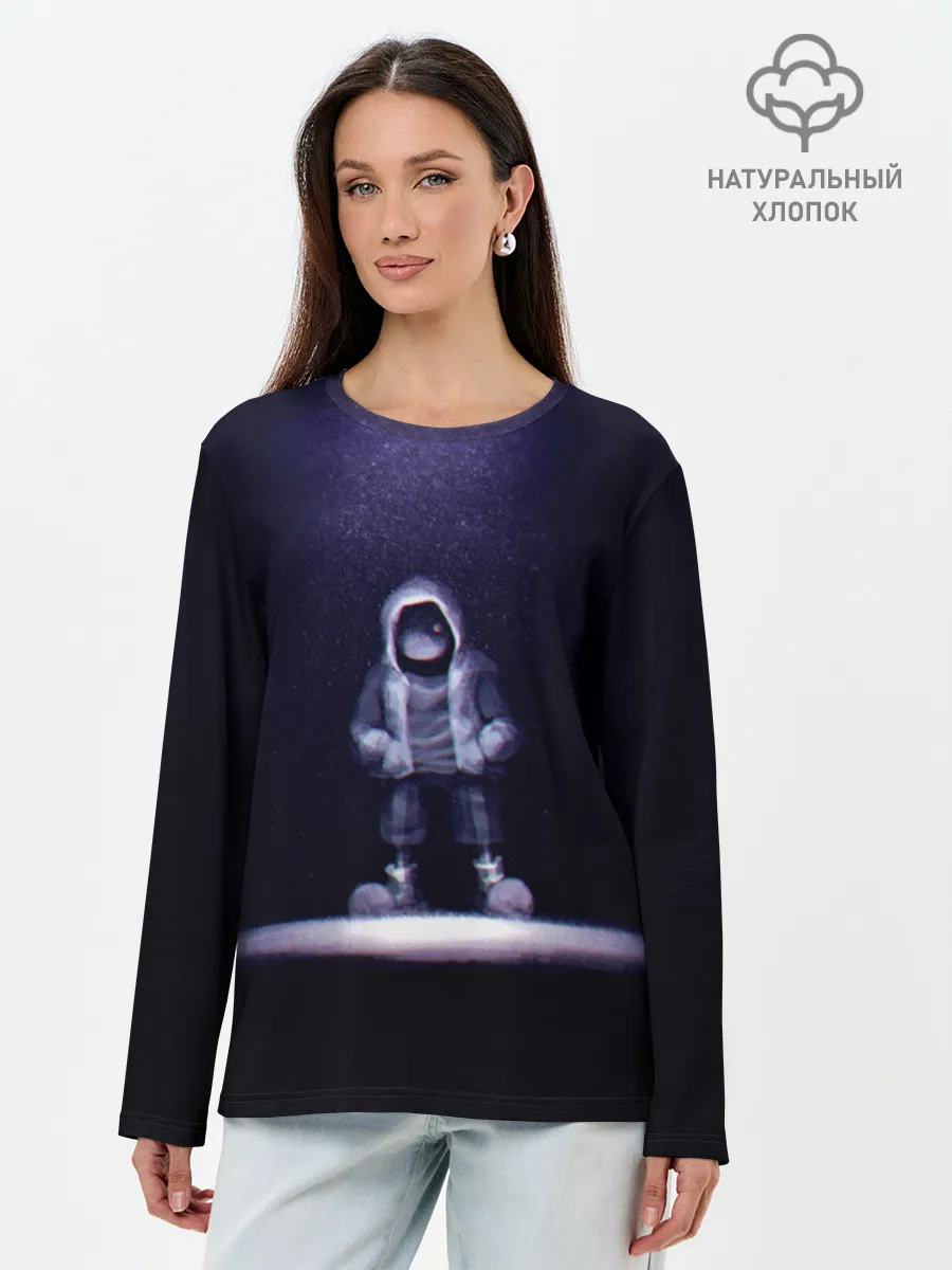 Лонгслив женский. Хлопок / Санс