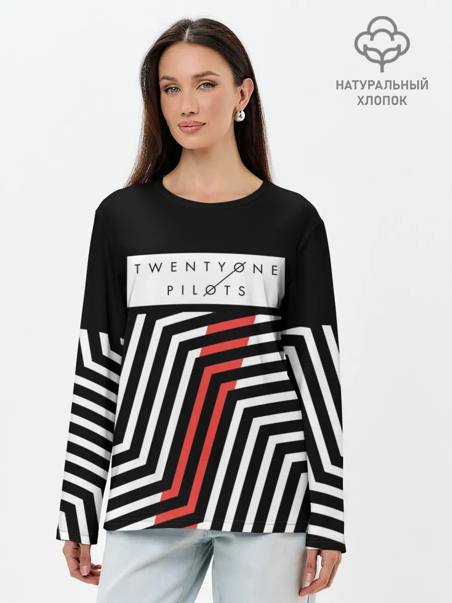 Лонгслив женский. Хлопок / Twenty One Pilots - Blurryface