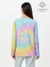 Лонгслив женский. Хлопок / Pastel Tie Dye