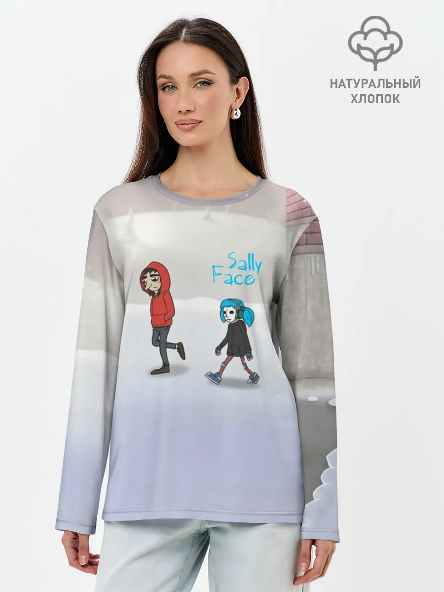 Лонгслив женский. Хлопок / Sally Face