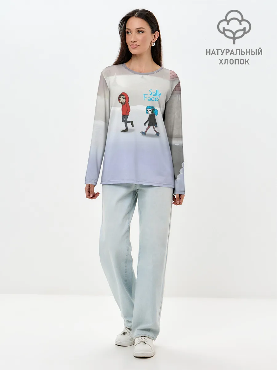 Лонгслив женский. Хлопок / Sally Face