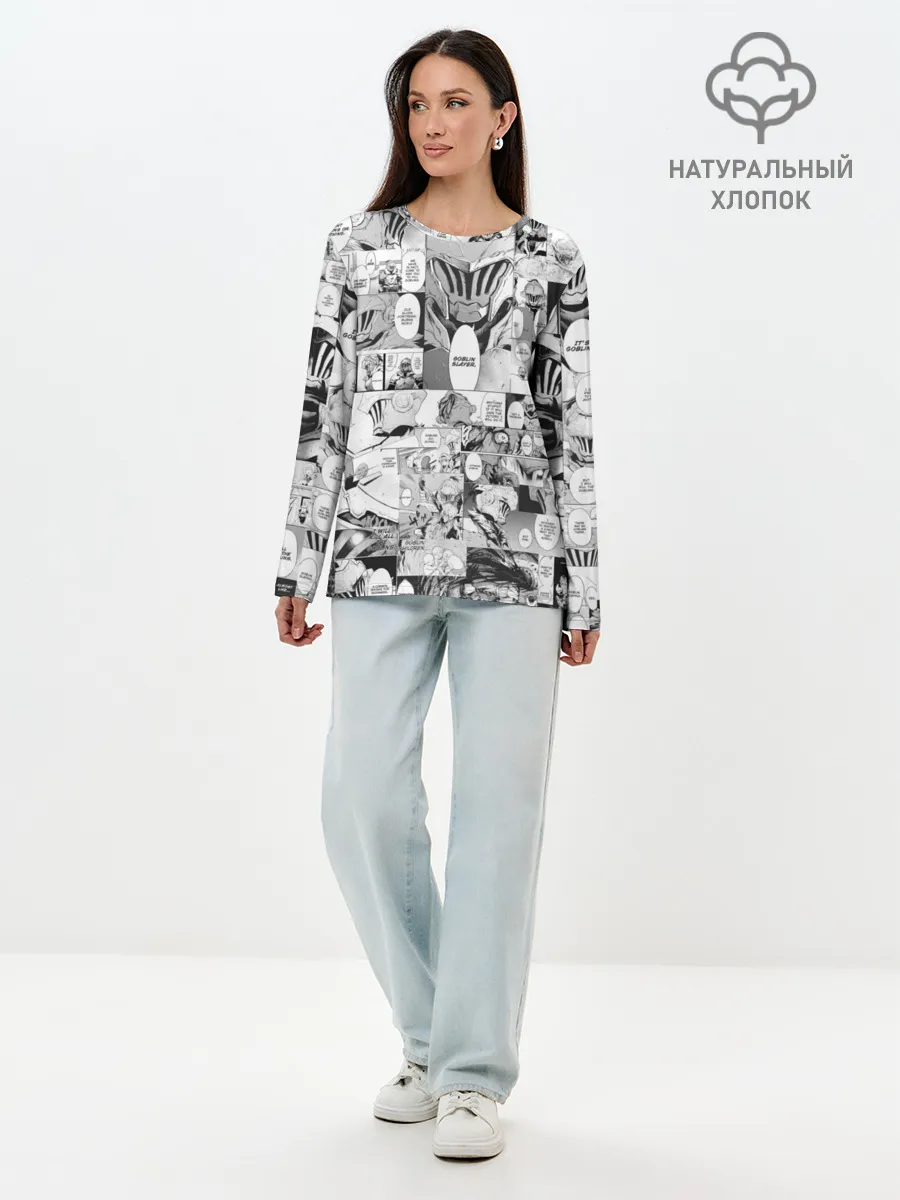 Лонгслив женский. Хлопок / Goblin Slayer Manga