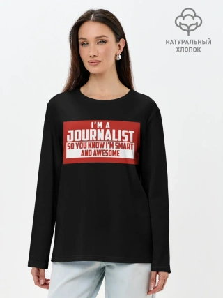 Лонгслив женский. Хлопок / Iam Journalist
