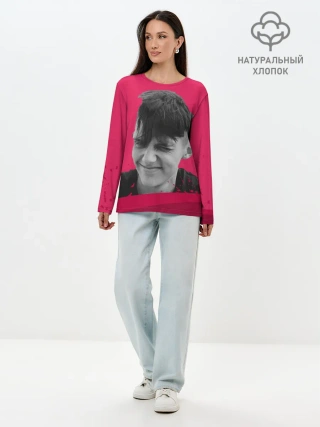 Лонгслив женский. Хлопок / Тима Белорусских