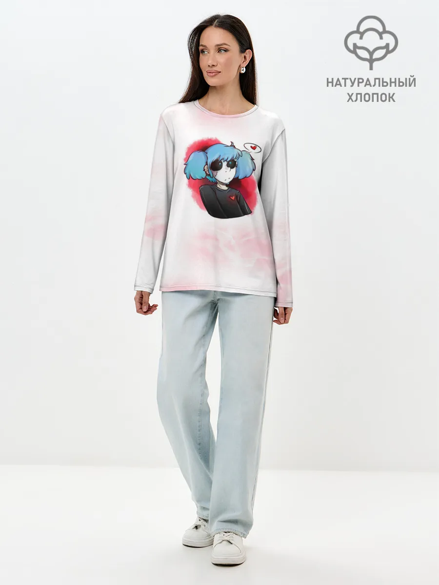 Лонгслив женский. Хлопок / Sally Face