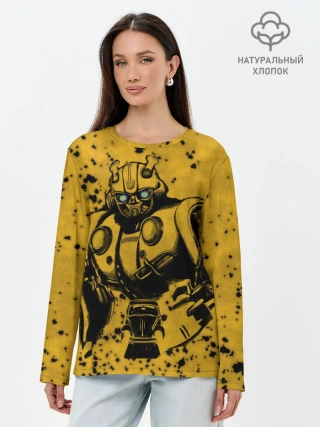 Лонгслив женский. Хлопок / Bumblebee
