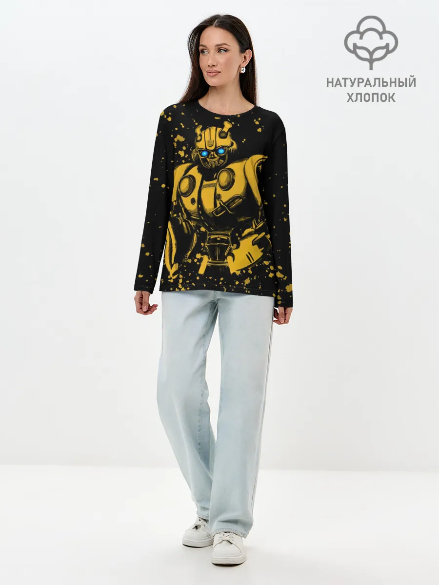 Лонгслив женский. Хлопок / Bumblebee