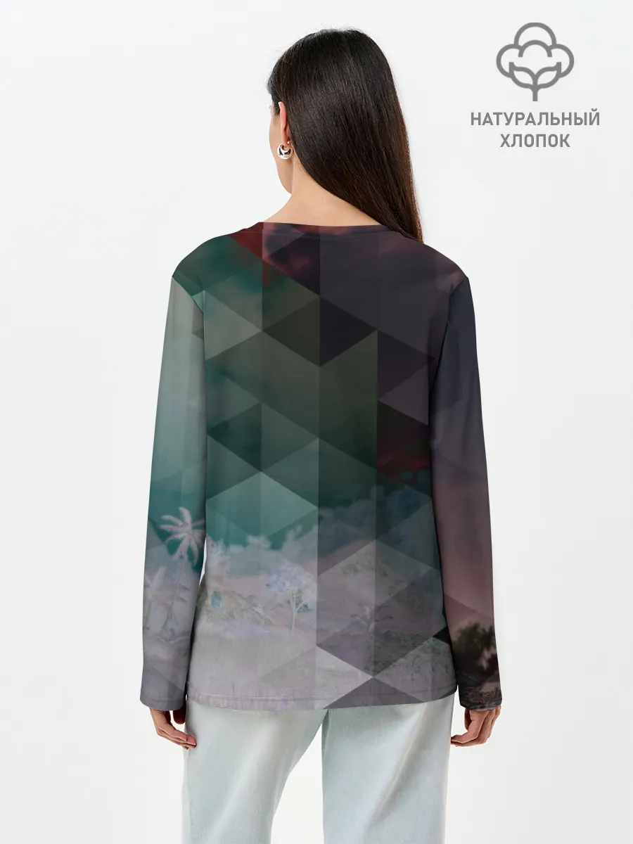 Лонгслив женский. Хлопок / FarCry polygon